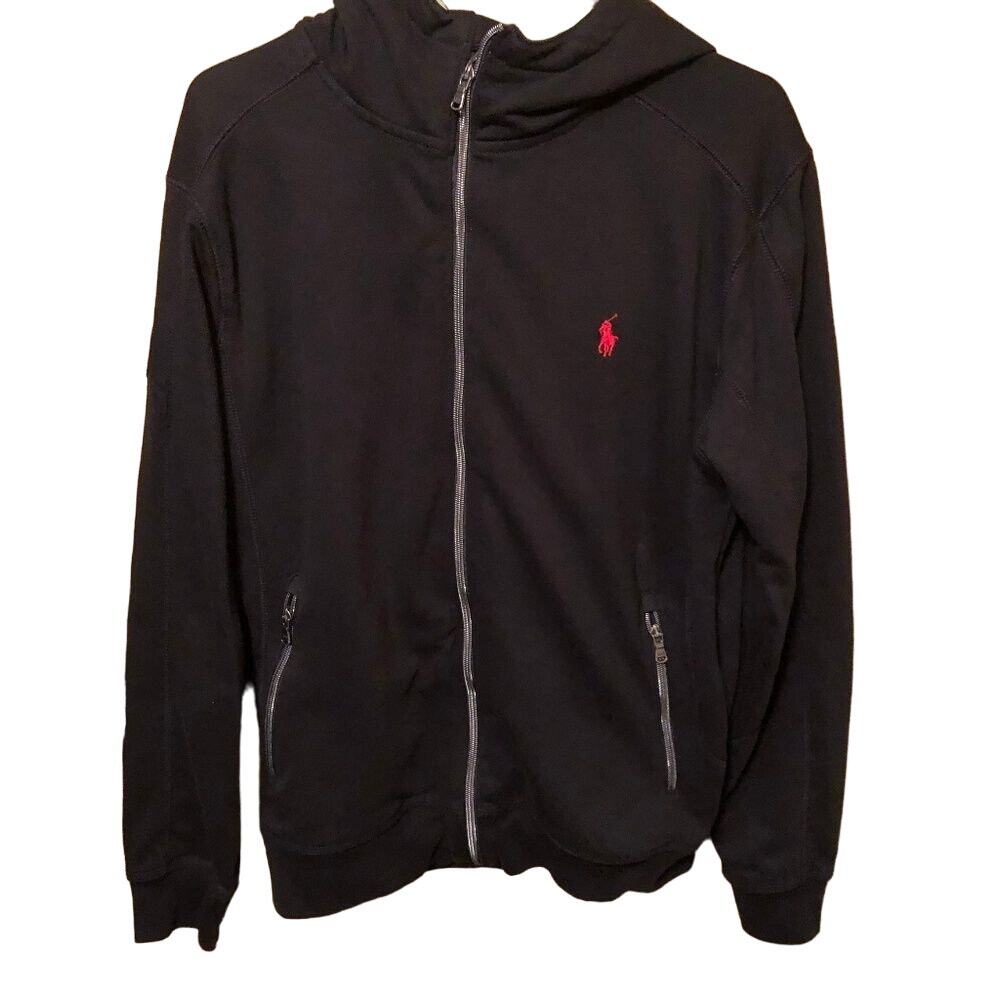 Polo Ralph Lauren Black Hooded Jacket L